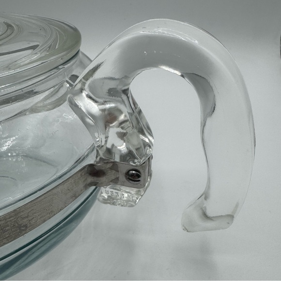 Vintage Pyrex Flameware Clear Glass Teapot 8336 - Picture 4 of 11